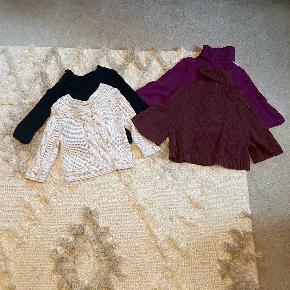 4 cropped sweater bundle